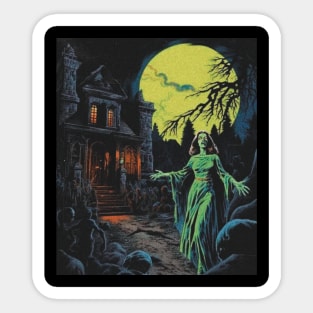 welcome to the haunted house Sticker